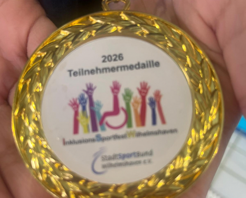 Eine schöne Erinnerung an einen besonderen Wettkampftag.